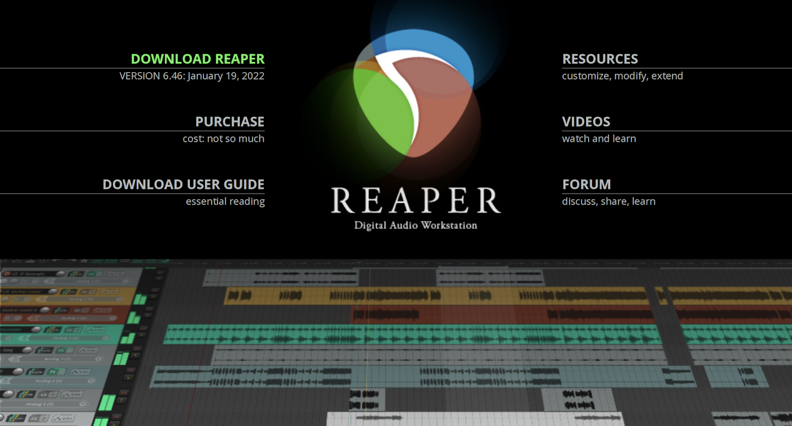 best audio editing software Reaper