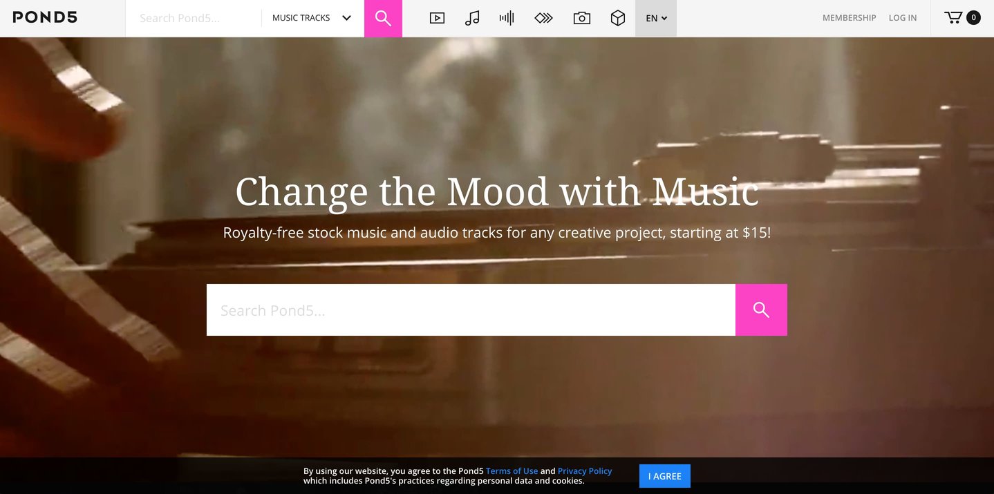 Pond5 best music libraries