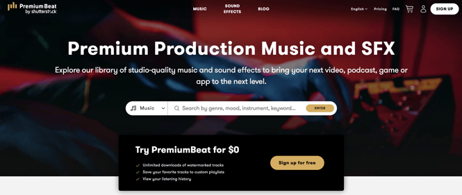 best music licensing of studio-quality music and sound effects