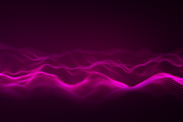 Abstract-pink-music-waves