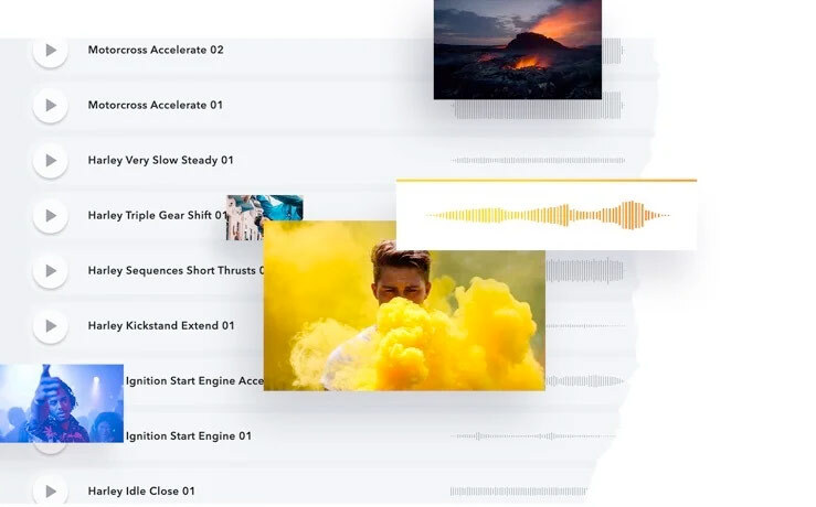 royalty free music and sound effects screenshot