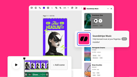 Elevate Your Videos with the Soundstripe Add-On for Adobe Express