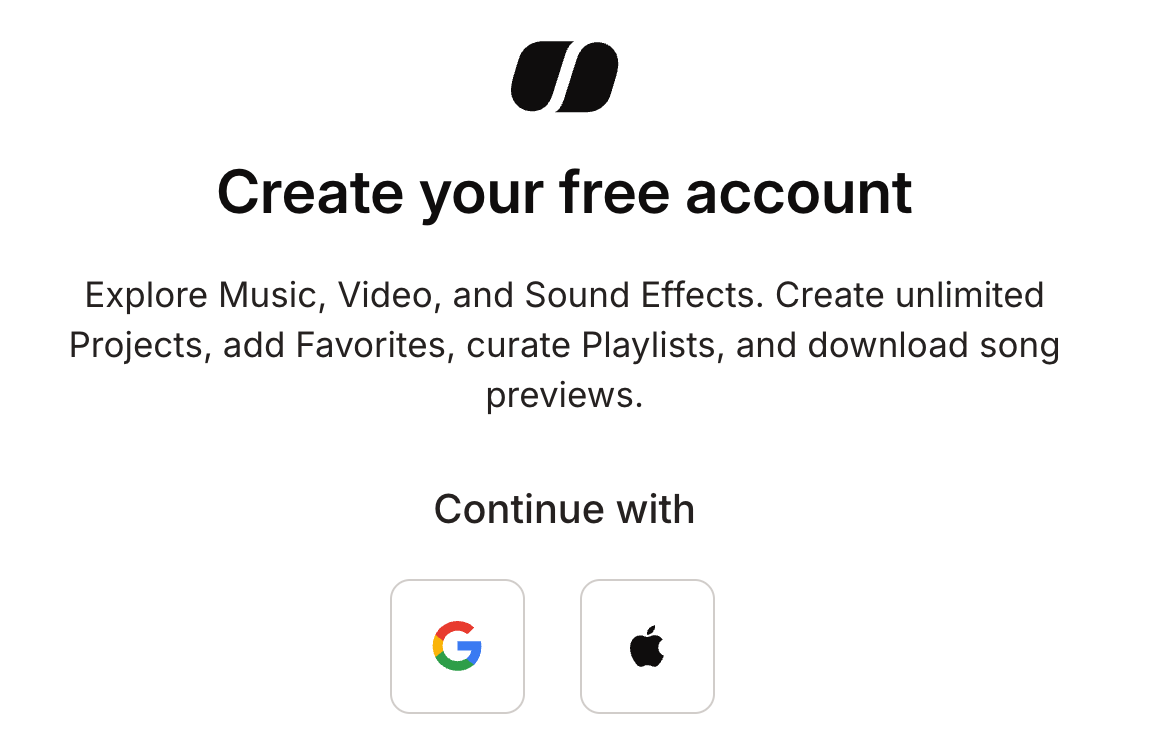 Create your free account